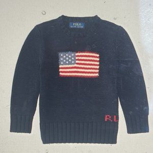 Ralph Lauren Children's American Flag Sweater